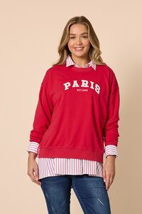 Threadz Paris Emb Sweatshirt