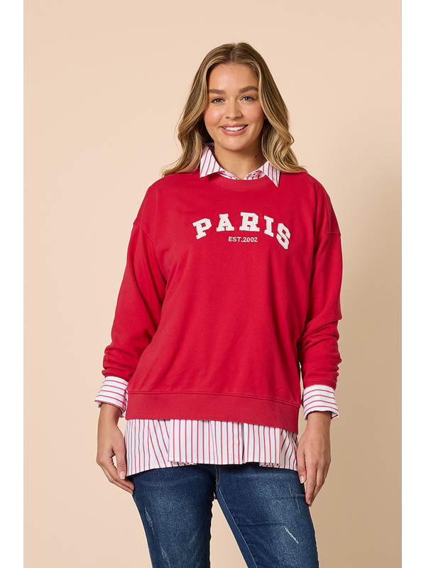 Threadz Paris Emb Sweatshirt