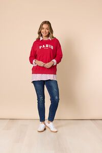 Threadz Paris Emb Sweatshirt
