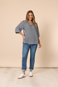 Threadz Gingham Check Top