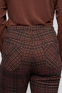 Vassalli Empire Wide Leg Ponti Pant - Cherry