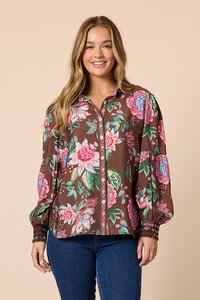 Threadz Bouquet Print Shirt