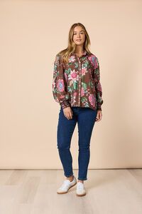 Threadz Bouquet Print Shirt