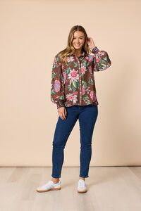 Threadz Bouquet Print Shirt