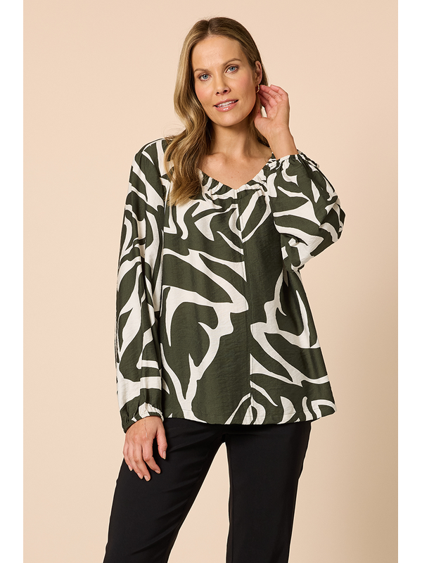 Clarity Lyon Print Top