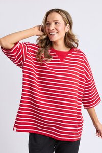 Elm Valentina Stripe Sweat