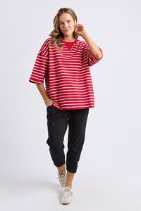 Elm Valentina Stripe Sweat