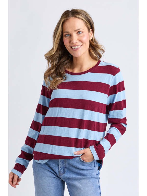 Elm Spritz Stripe Long Sleeve Tee