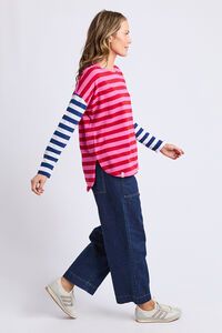 Elm Rouge Stripe Long Sleeve Tee