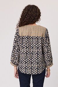 Classified Albi Contrast V Neck Blouse