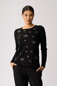 Foil Blooms Sweater