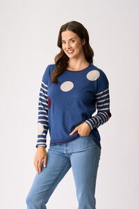 Oh Three Spots & Stripes Jumper