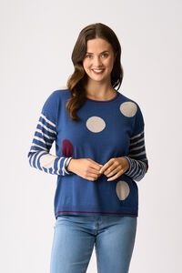 Oh Three Spots & Stripes Jumper