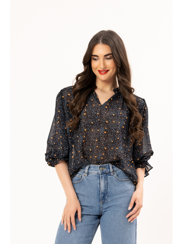 Leila + Luca Navy Dream Chance Top