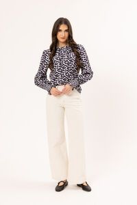 Seeking Lola Navy Poppy Wishful Top