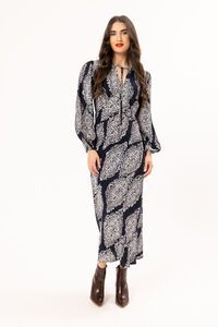 Seeking Lola Navy Whisper Elegant Dress