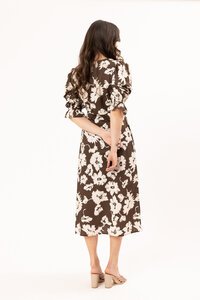 Seeking Lola Mocha Bloom Inviting Dress