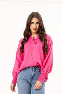 Leila + Luca Hot Pink Encourage Top