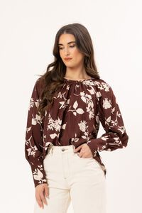 Leila + Luca Espresso Centered Top