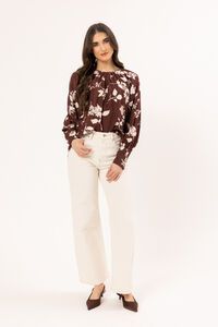 Leila + Luca Espresso Centered Top