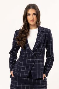 Seeking Lola Blue Check Jordanna Blazer