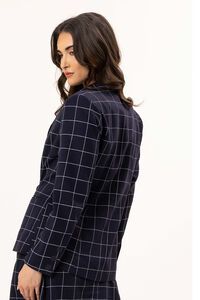 Seeking Lola Blue Check Jordanna Blazer