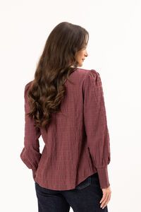 Seeking Lola Rosewood Crinkle Charlie Top