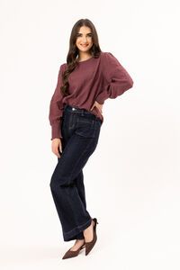 Seeking Lola Rosewood Crinkle Charlie Top