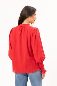 Seeking Lola Red Apple Byron Blouse
