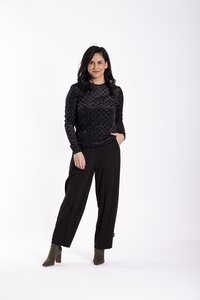 Jellicoe Non-Turtle Top Black Velvet Diamonds