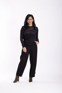 Jellicoe Non-Turtle Top Black Velvet Diamonds