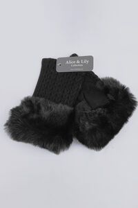 Alice + Lily Cable Knit Fingerless Gloves