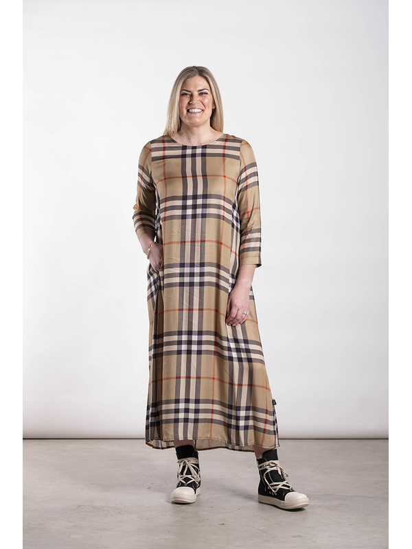 Deeanne Hobbs Menaka Dress Tan Square