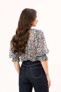 Seeking Lola Navy Daisy Magnificent Top