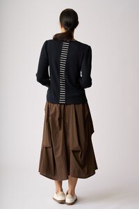 Foil Contrast Pull On Skirt