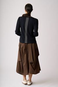 Foil Contrast Pull On Skirt