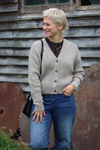 Memo Cable Knit Detail Cardigan