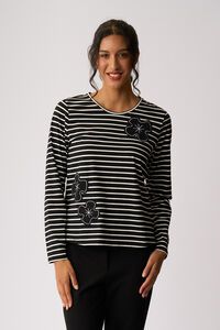 Foil Striped Long Sleeve T-Shirt