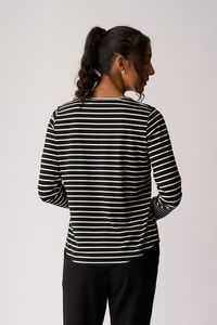 Foil Striped Long Sleeve T-Shirt