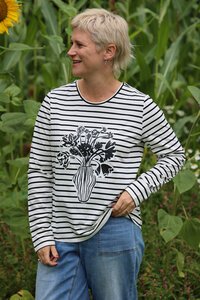 Foil Striped Long Sleeve T-Shirt