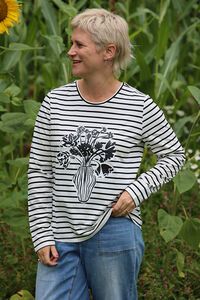 Foil Striped Long Sleeve T-Shirt