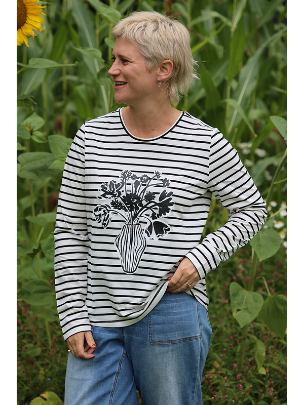 Foil Striped Long Sleeve T-Shirt