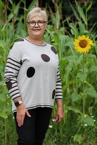 Oh Three Spots & Stripes Jumper