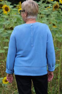 Foil Placket Detail Jumper