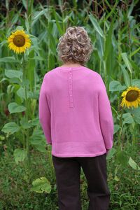 Foil Placket Detail Jumper