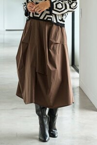 Foil Contrast Pull On Skirt