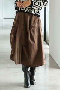 Foil Contrast Pull On Skirt