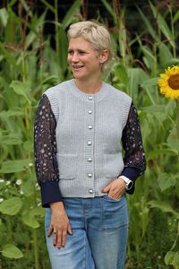 Memo Contrast Woven Shoulder Top