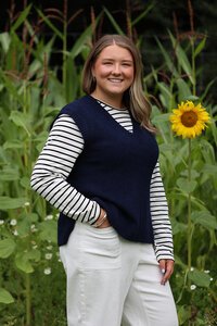 Foil Striped Long Sleeve T-Shirt