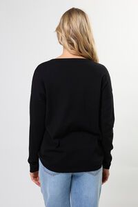 Stella + Gemma Street Black Pocket Jumper
